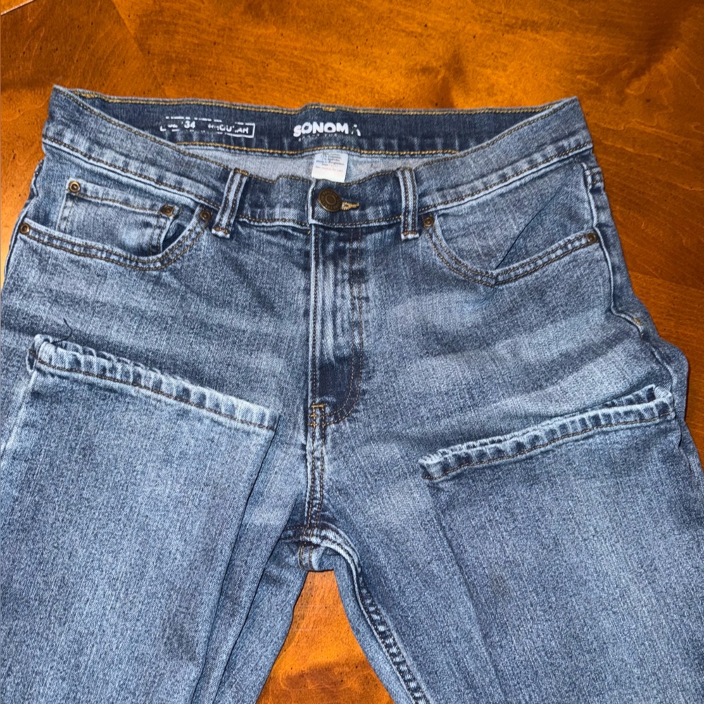 Sonoma Men's Bootcut Blue Jeans